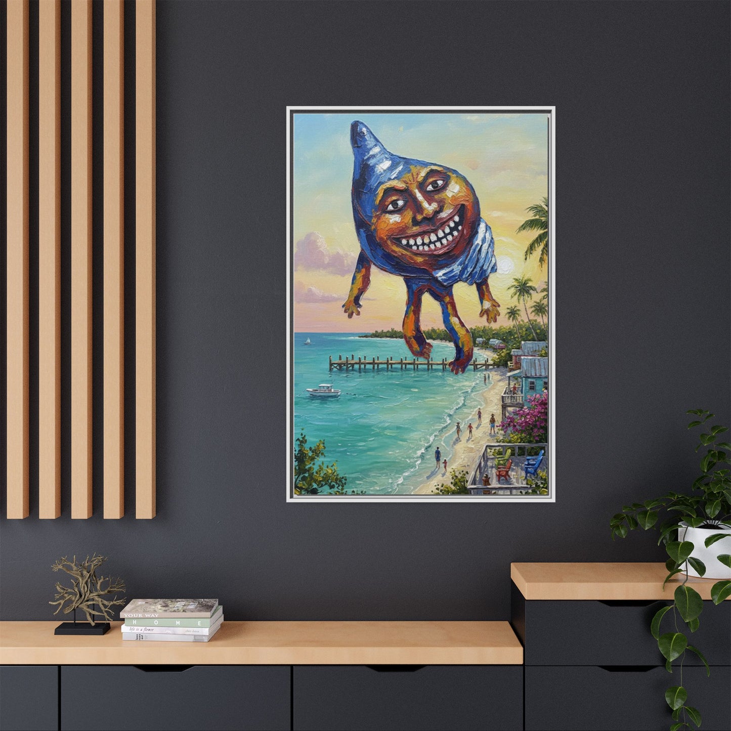 Vibration of the Keys “Conch-Zilla” Wall Art
