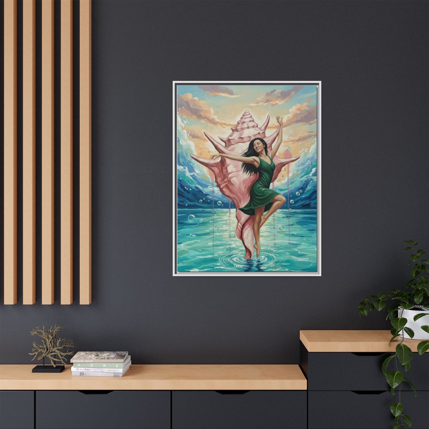 Vibration of the Keys Conch Shell Dancer (Green)