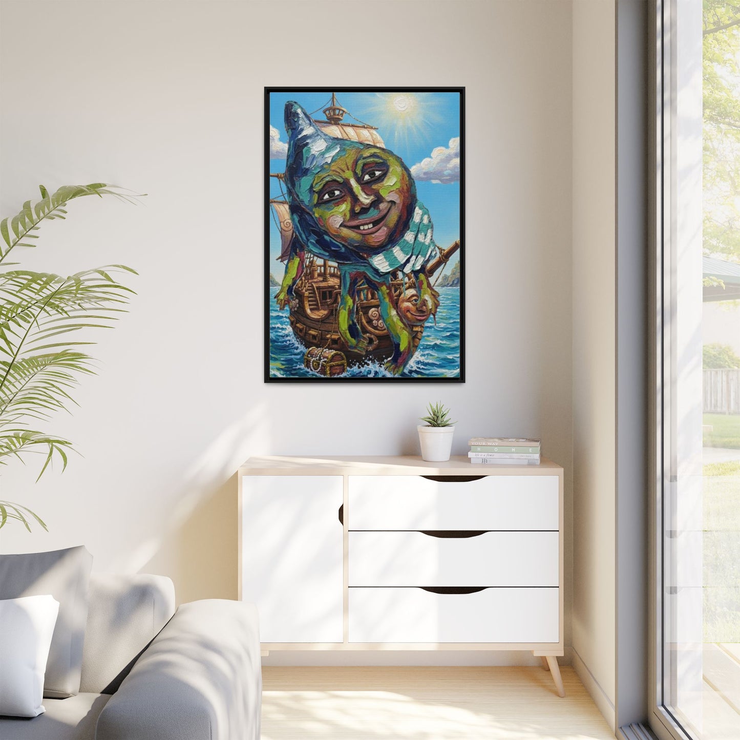 Vibration of the Keys “Captain Conch” Wall Art