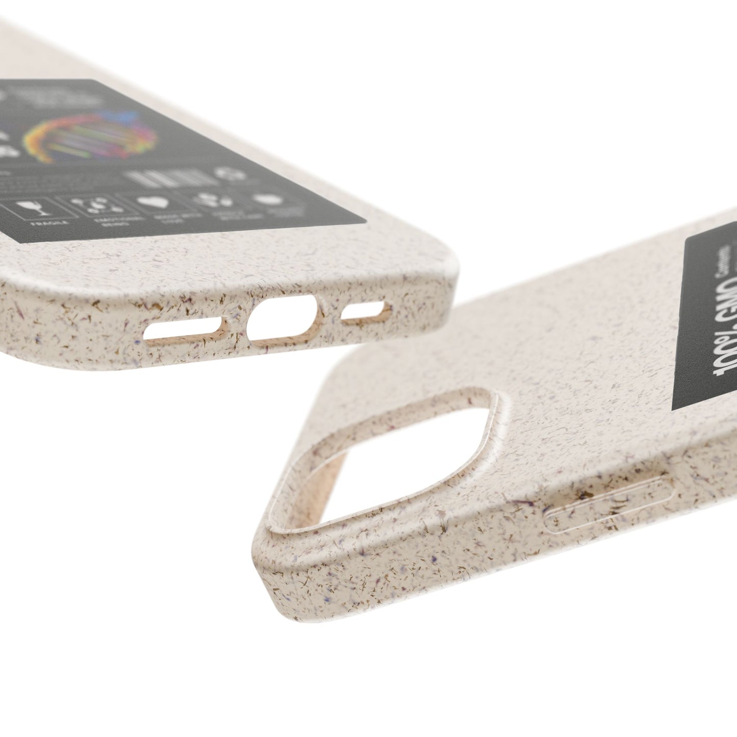 "100% GMO Free Hueman Being" Eco-Friendly Protective Cover