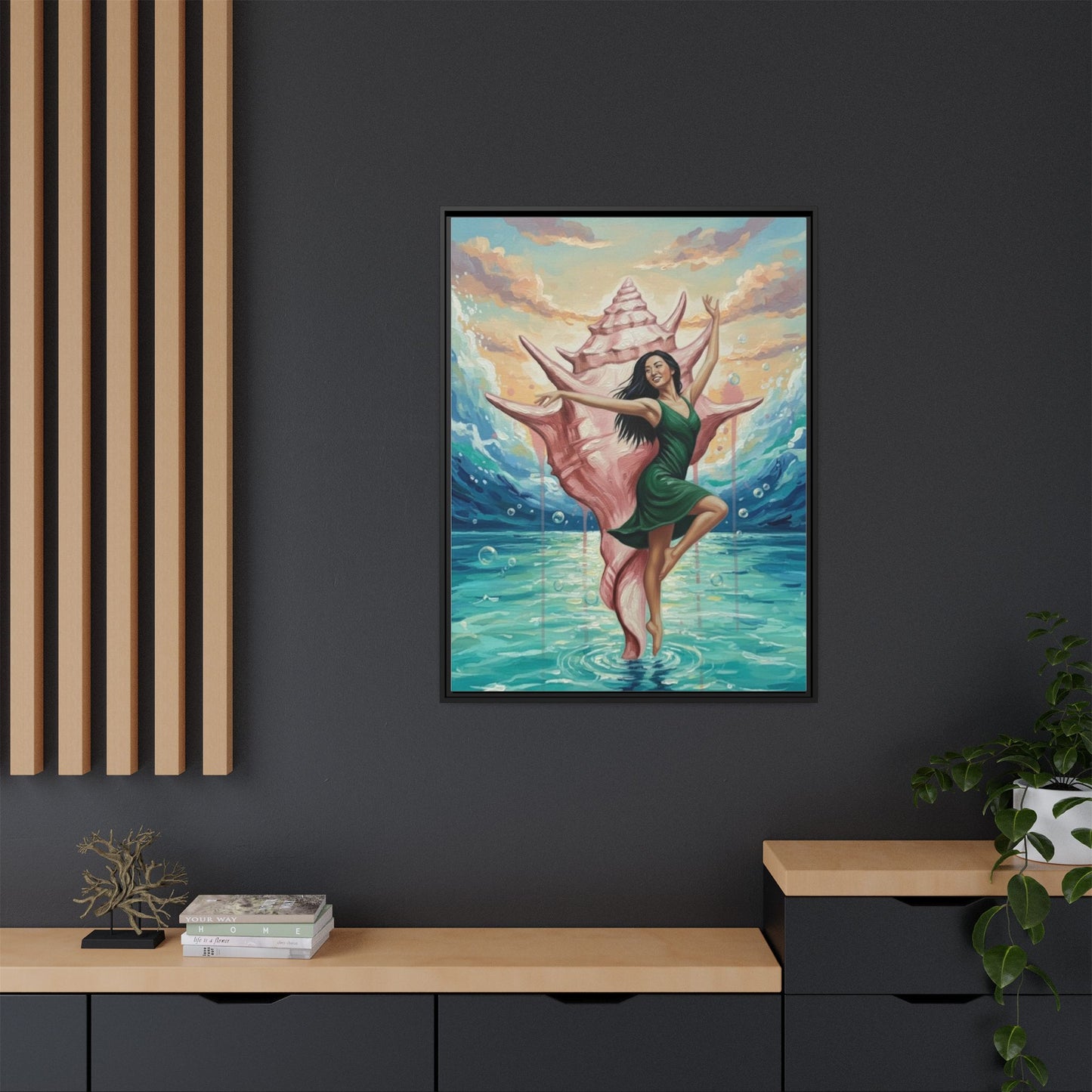 Vibration of the Keys Conch Shell Dancer (Green)