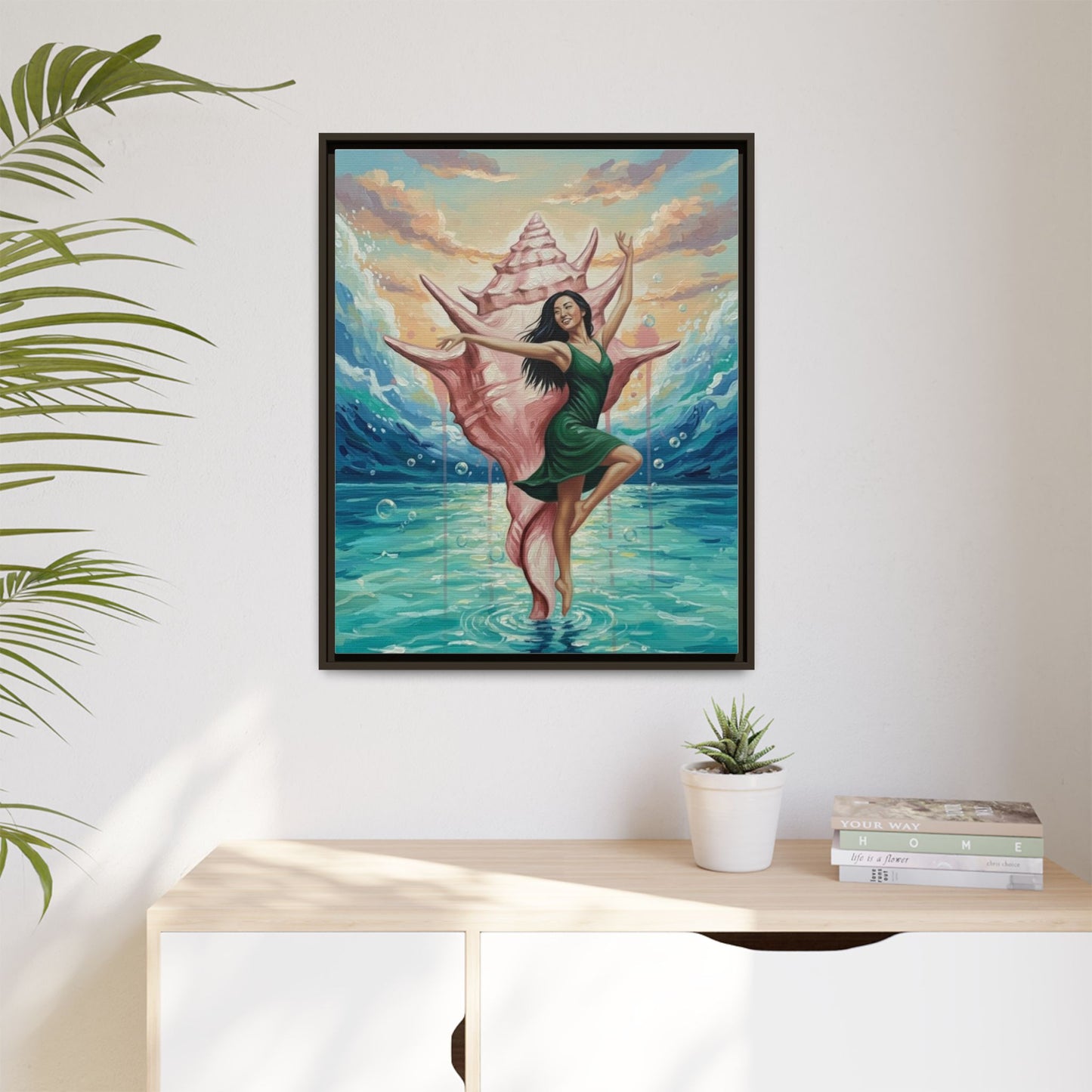 Vibration of the Keys Conch Shell Dancer (Green)