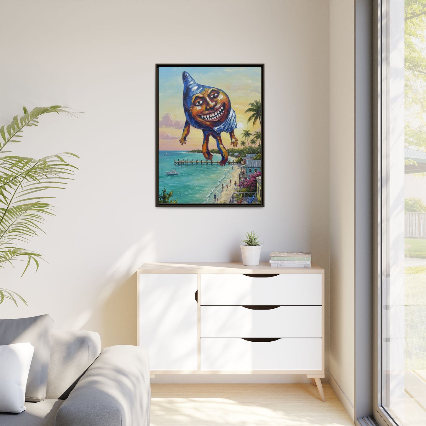 Vibration of the Keys “Conch-Zilla” Wall Art