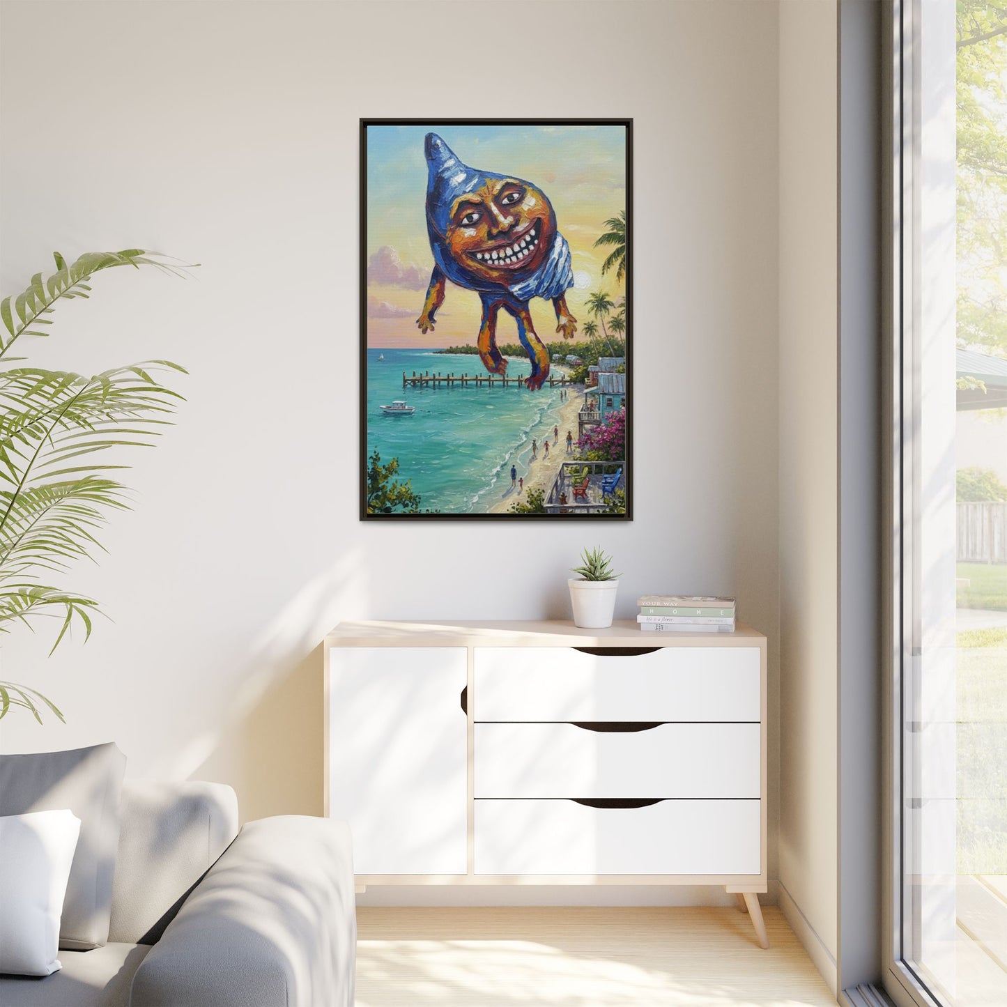 Vibration of the Keys “Conch-Zilla” Wall Art