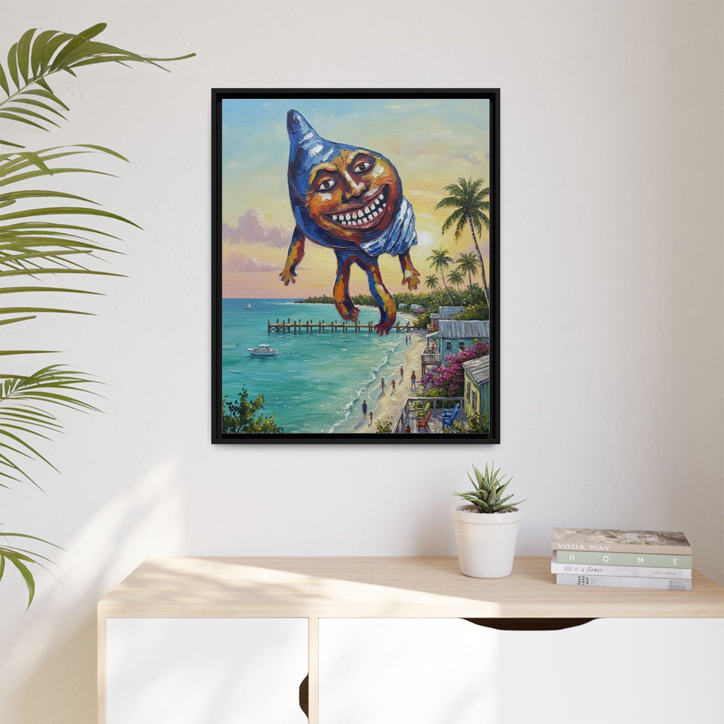Vibration of the Keys “Conch-Zilla” Wall Art