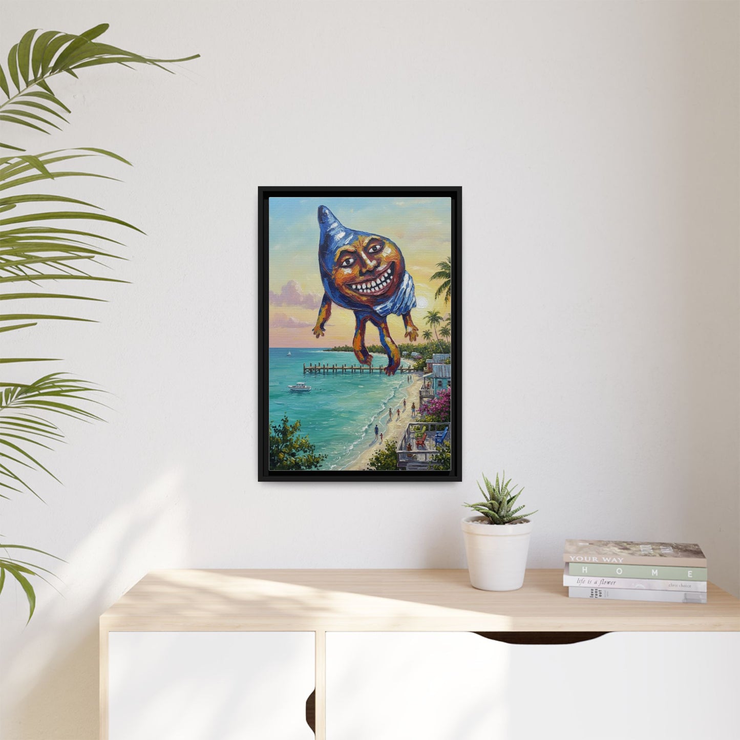 Vibration of the Keys “Conch-Zilla” Wall Art