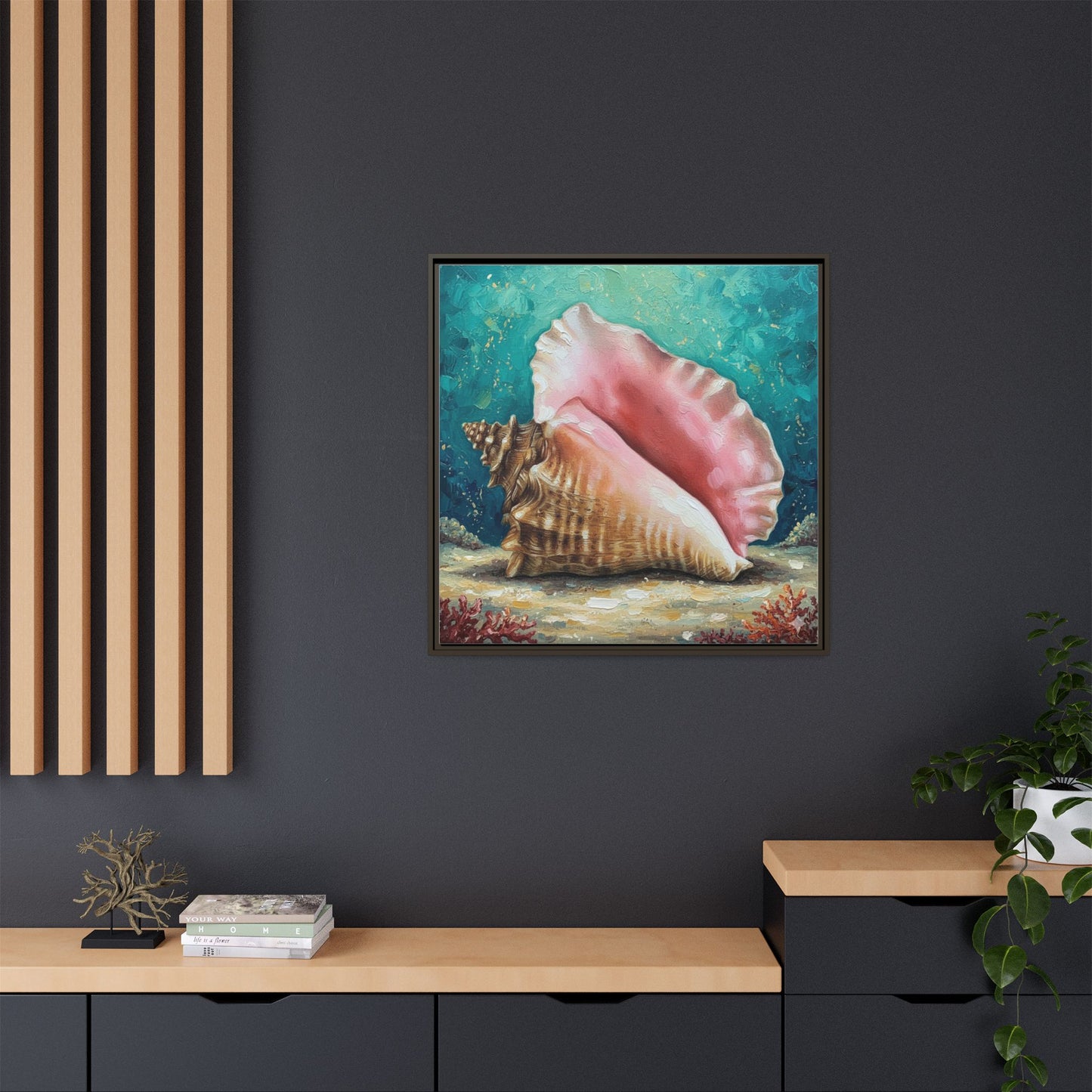 Vibration of the Keys Conch Shell Wall Art
