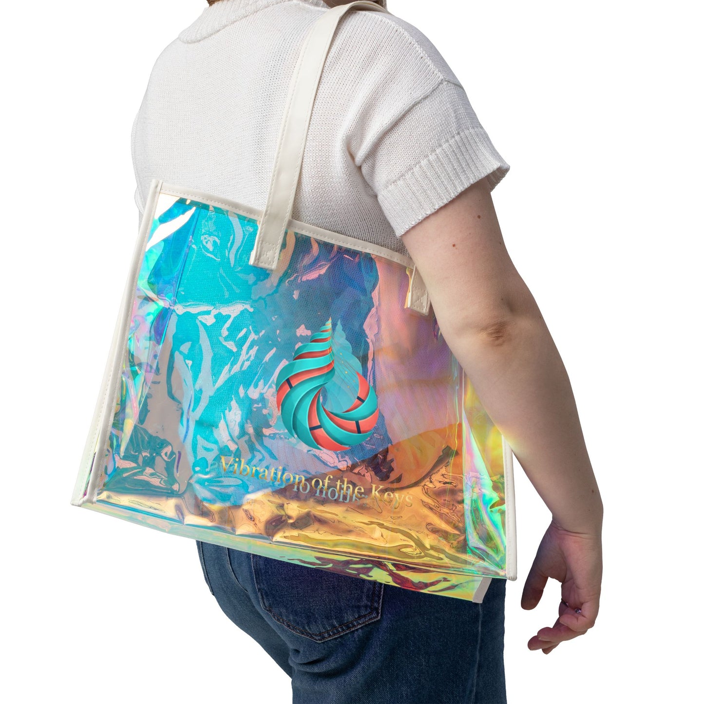 Vibration of the Keys Holographic Beach Tote Bag