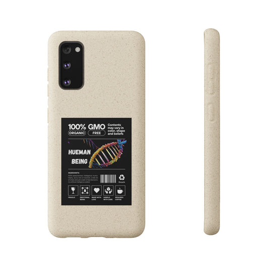 "100% GMO Free Hueman Being" Eco-Friendly Protective Cover