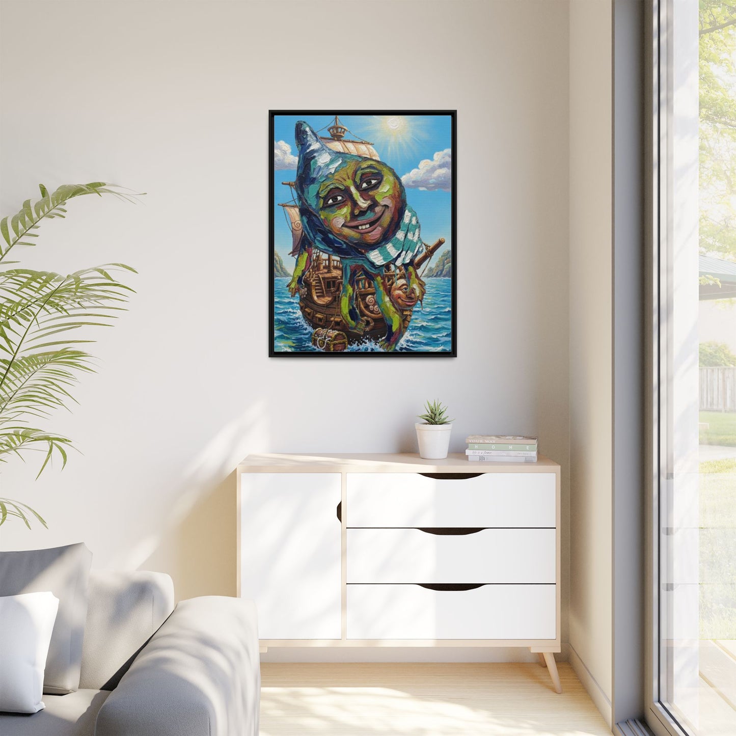 Vibration of the Keys “Captain Conch” Wall Art
