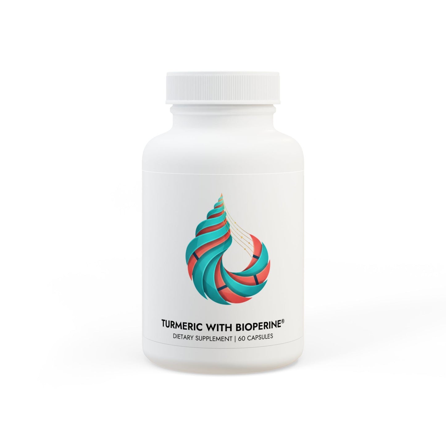 Turmeric with BioPerine® (Black Pepper Fruit Extract) Supplement (60 Capsules)