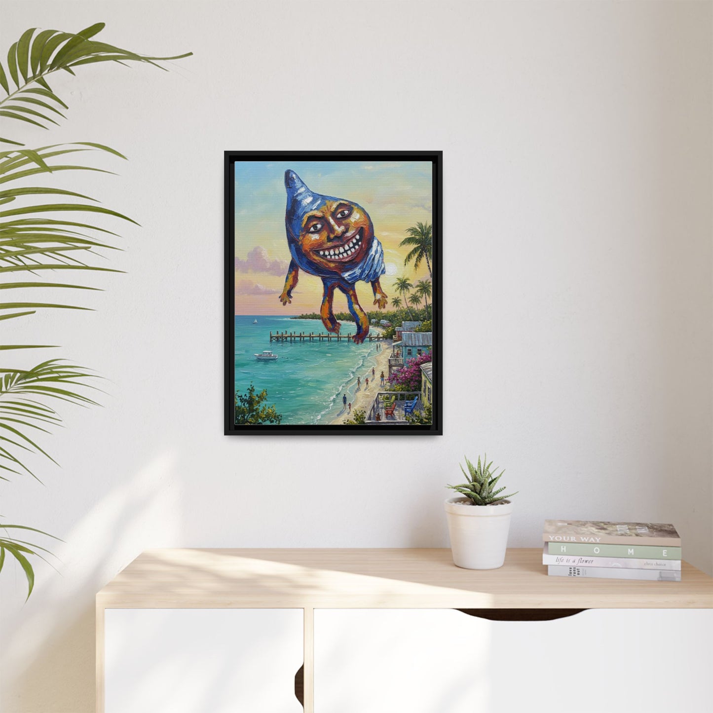 Vibration of the Keys “Conch-Zilla” Wall Art