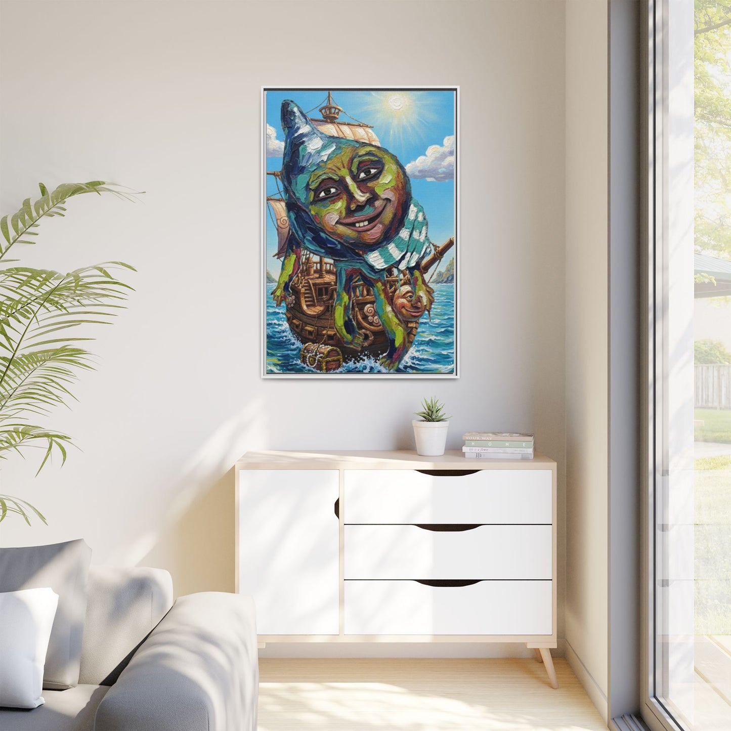 Vibration of the Keys “Captain Conch” Wall Art