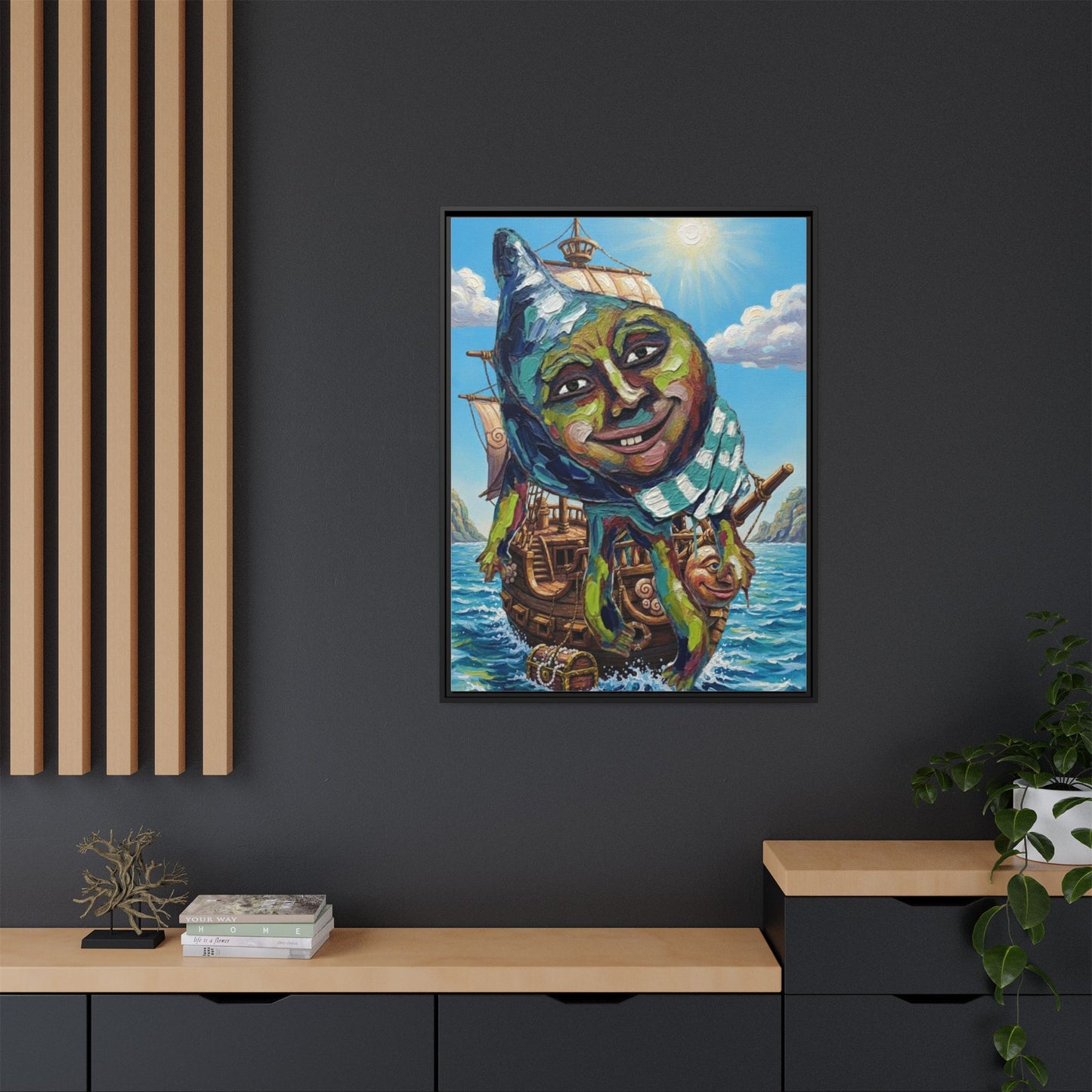 Vibration of the Keys “Captain Conch” Wall Art