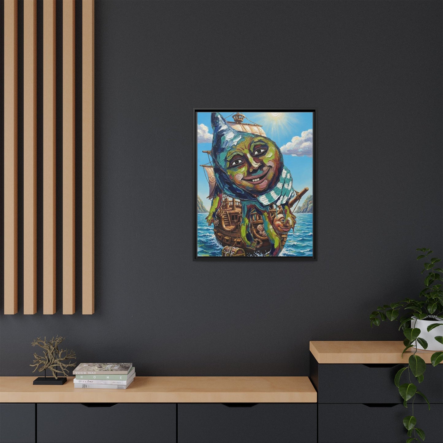 Vibration of the Keys “Captain Conch” Wall Art