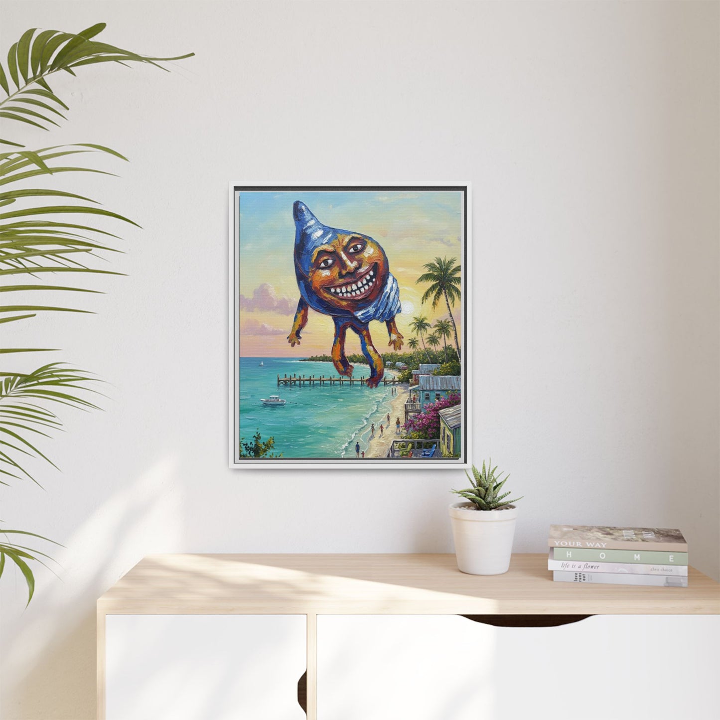 Vibration of the Keys “Conch-Zilla” Wall Art
