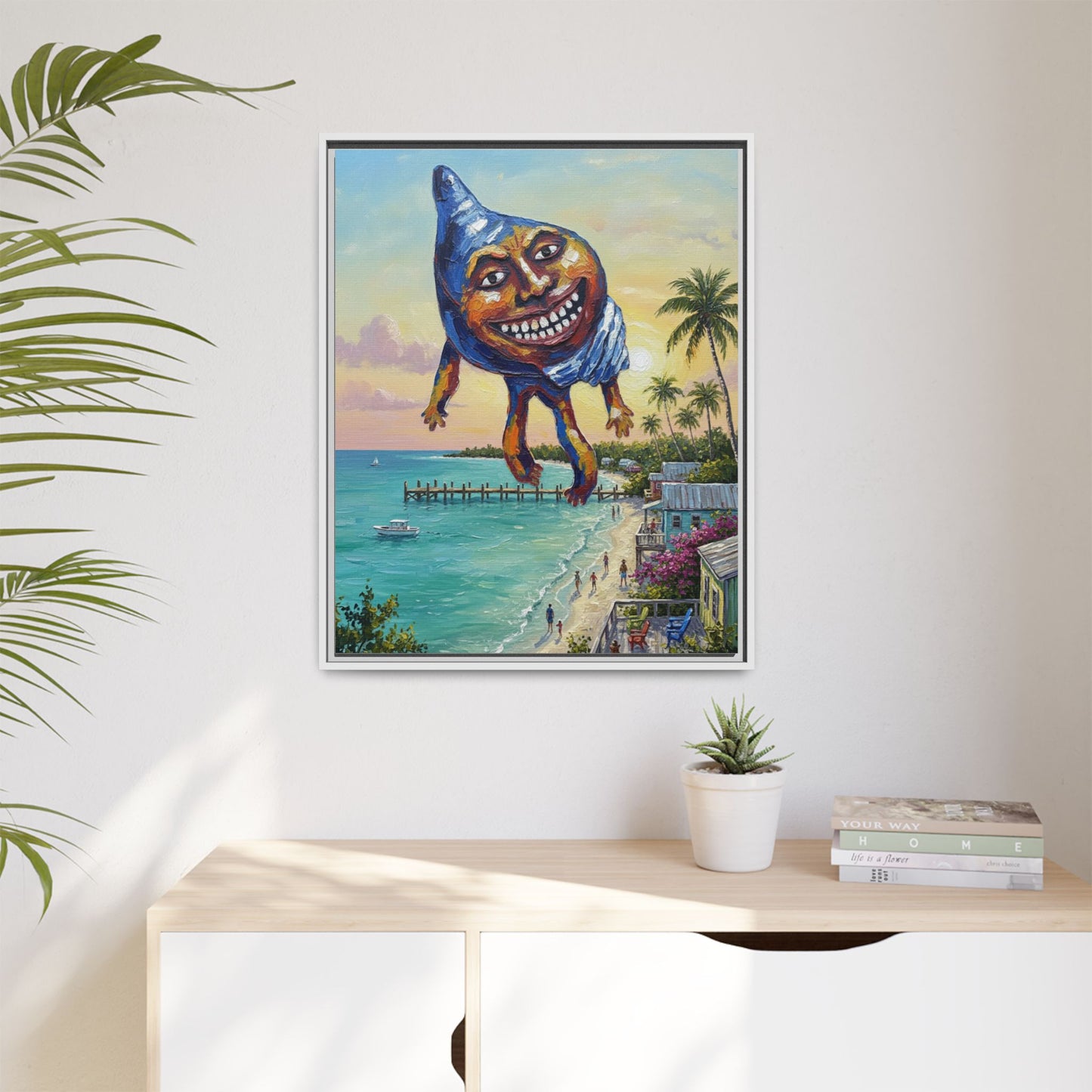 Vibration of the Keys “Conch-Zilla” Wall Art