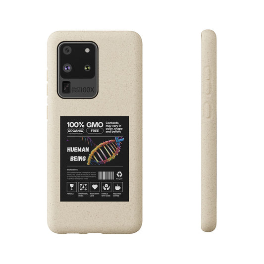"100% GMO Free Hueman Being" Eco-Friendly Protective Cover