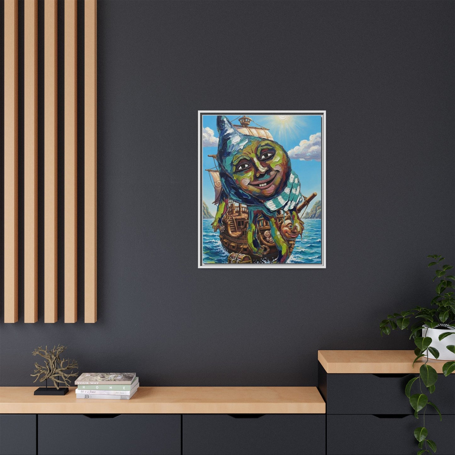 Vibration of the Keys “Captain Conch” Wall Art