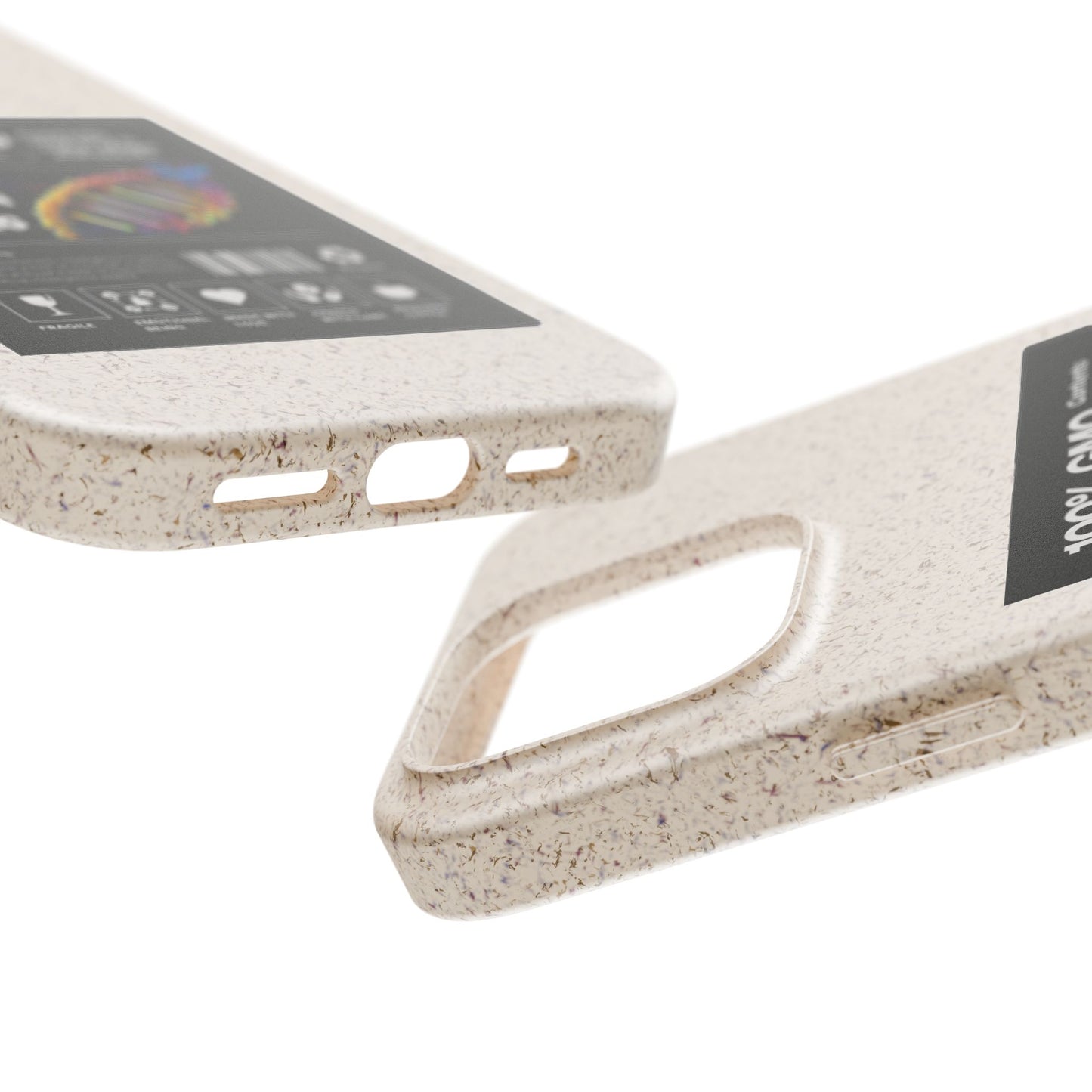 "100% GMO Free Hueman Being" Eco-Friendly Protective Cover