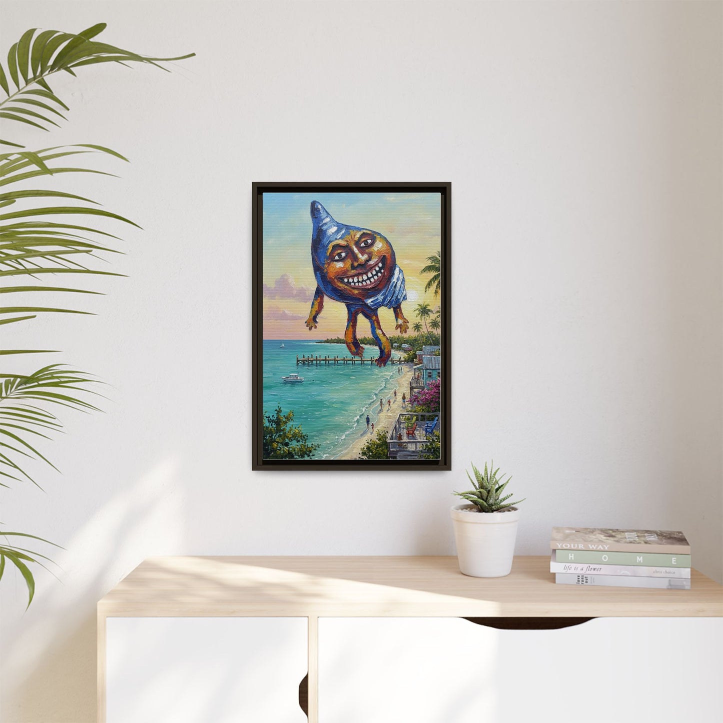 Vibration of the Keys “Conch-Zilla” Wall Art