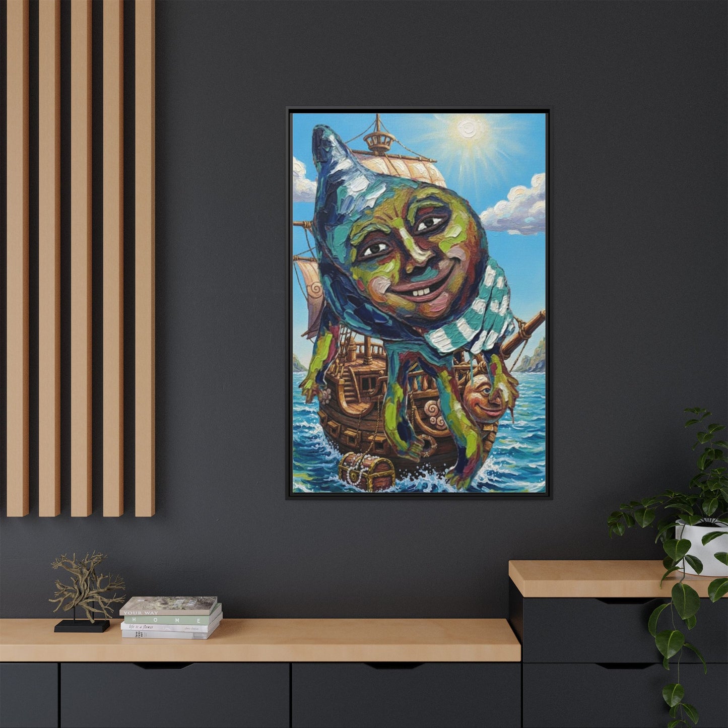 Vibration of the Keys “Captain Conch” Wall Art