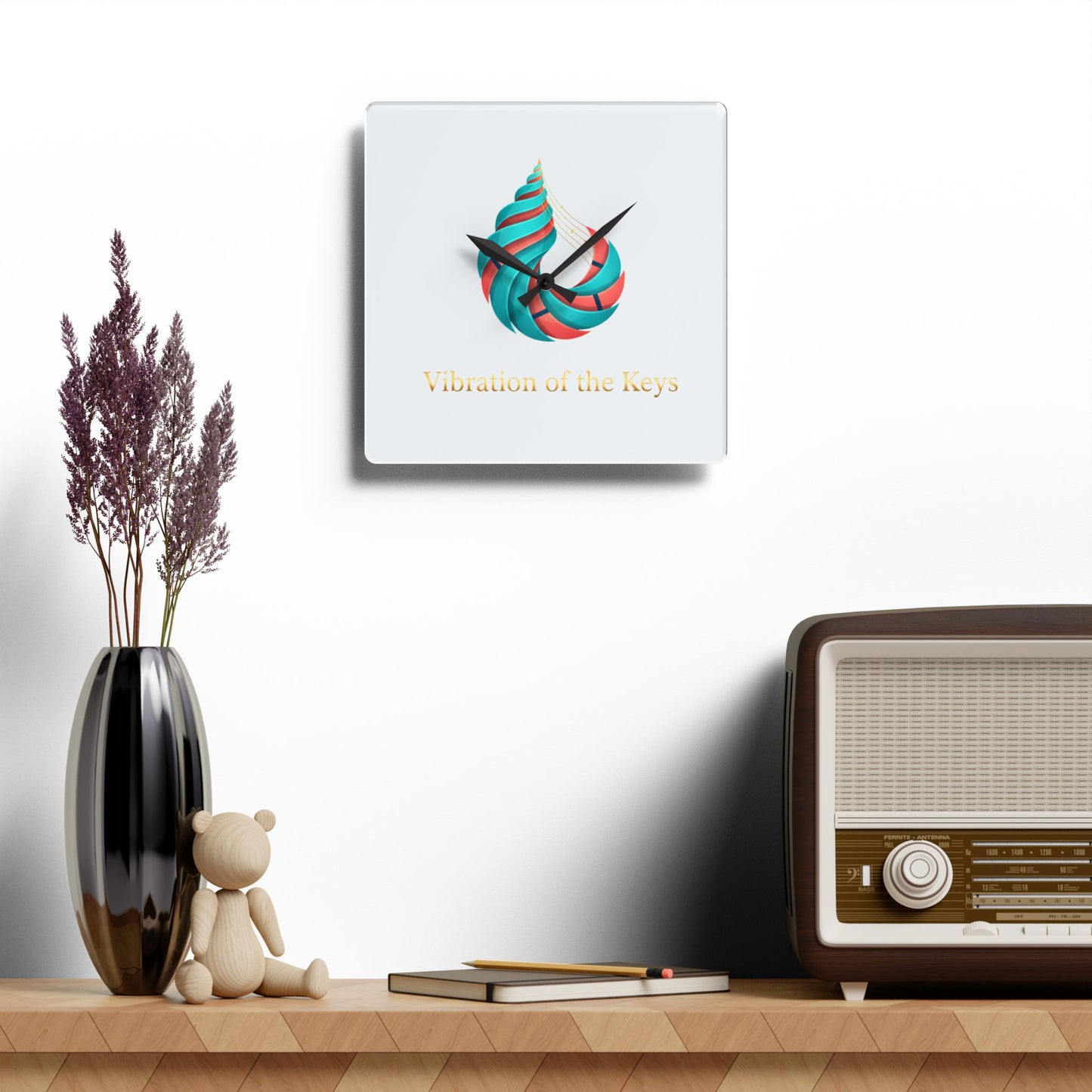 Vibration of the Keys Decorative Clock