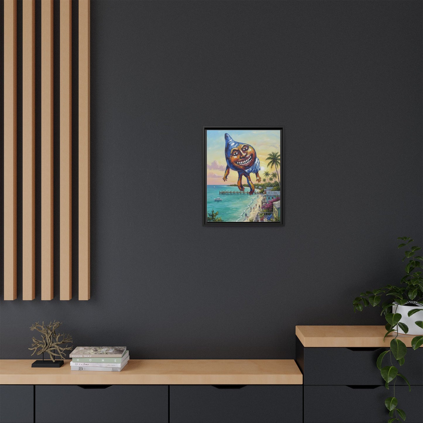 Vibration of the Keys “Conch-Zilla” Wall Art