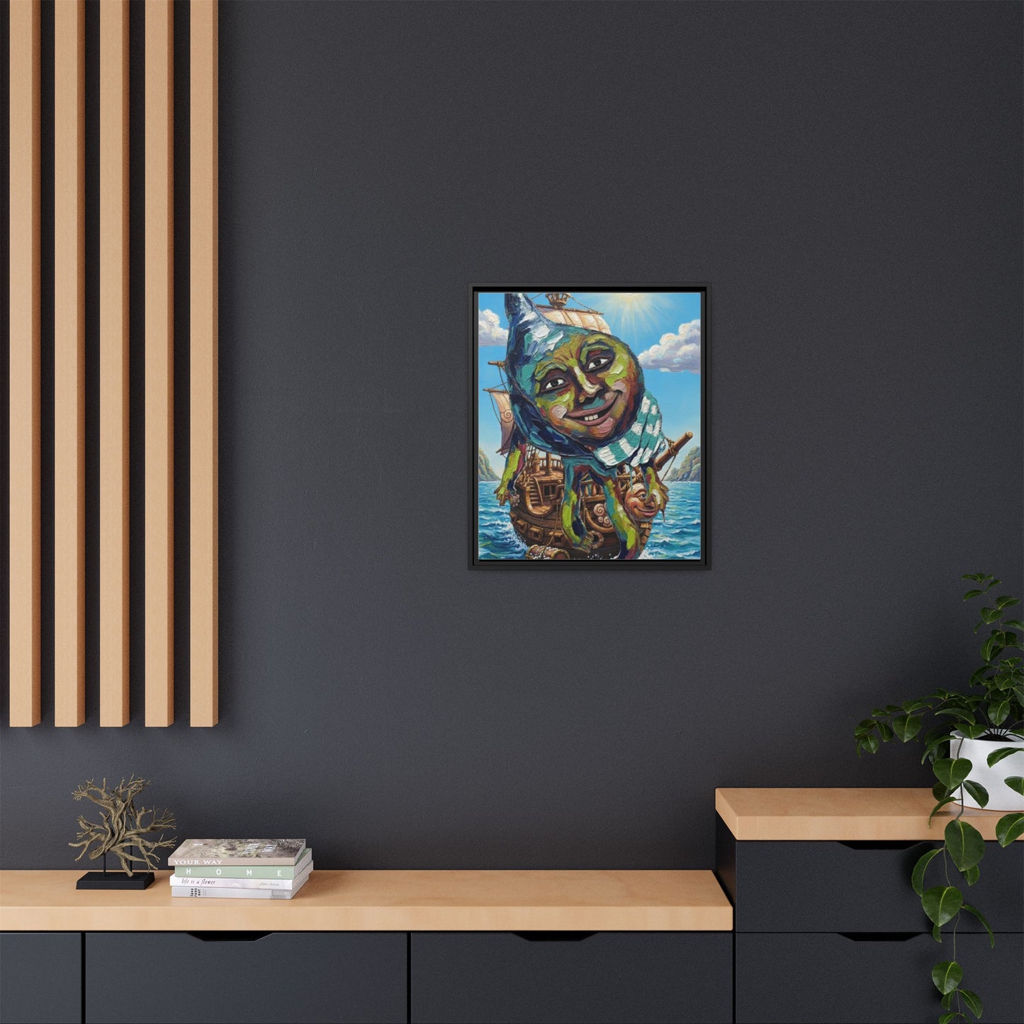 Vibration of the Keys “Captain Conch” Wall Art