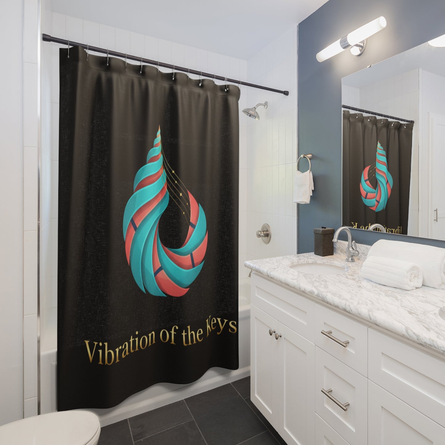 Vibration of the Keys Shower Curtain