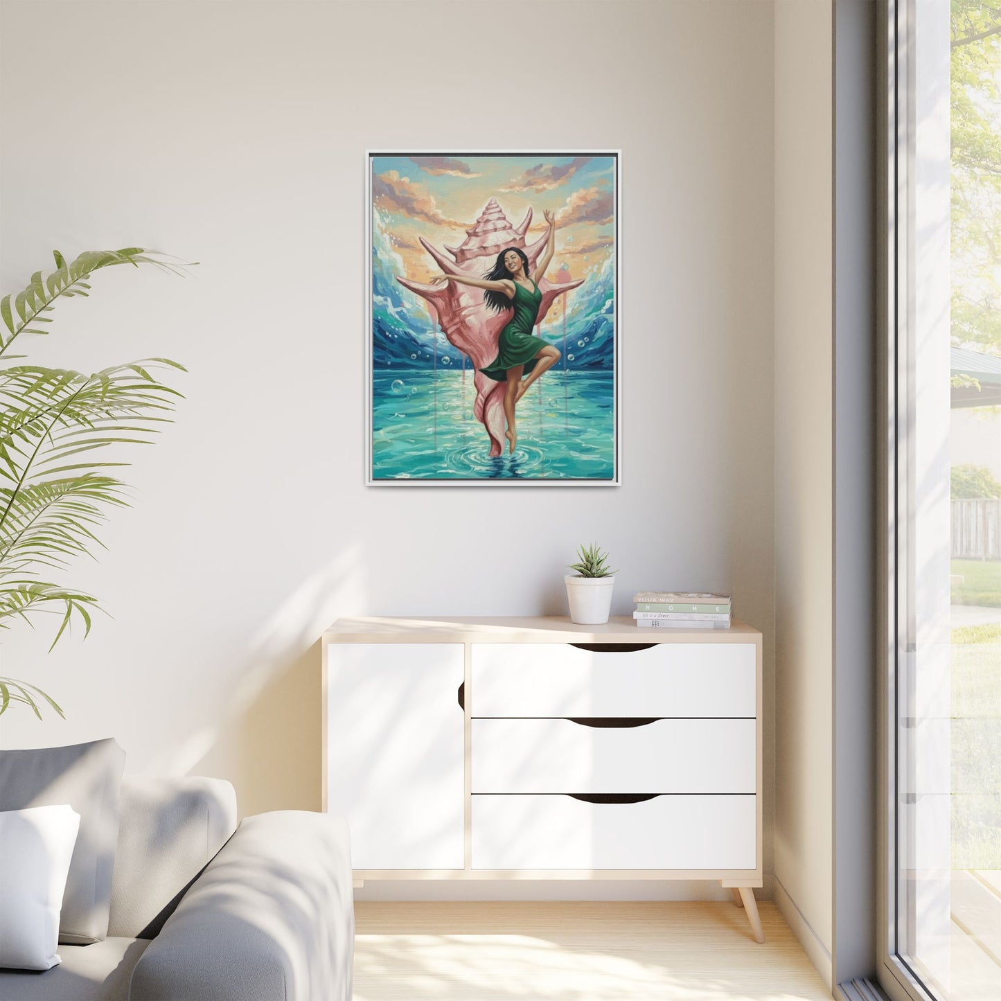 Vibration of the Keys Conch Shell Dancer (Green)